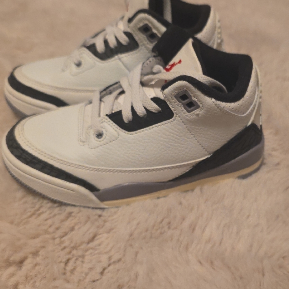 Air Jordans Kids White and Black